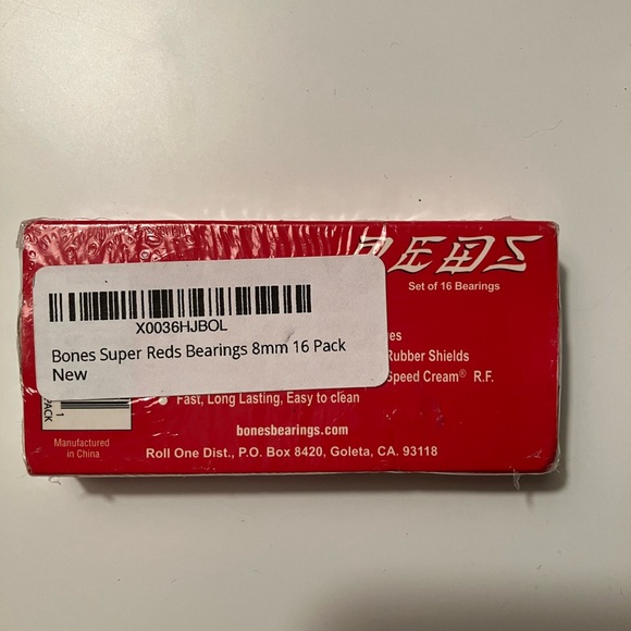 Bearings super red bones 8mm - Picture 2 of 2